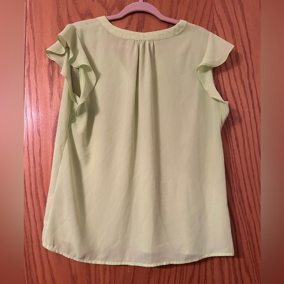 Philosophy Ruffle Short Sleeve Blouse - Size L - Picture 2 of 10